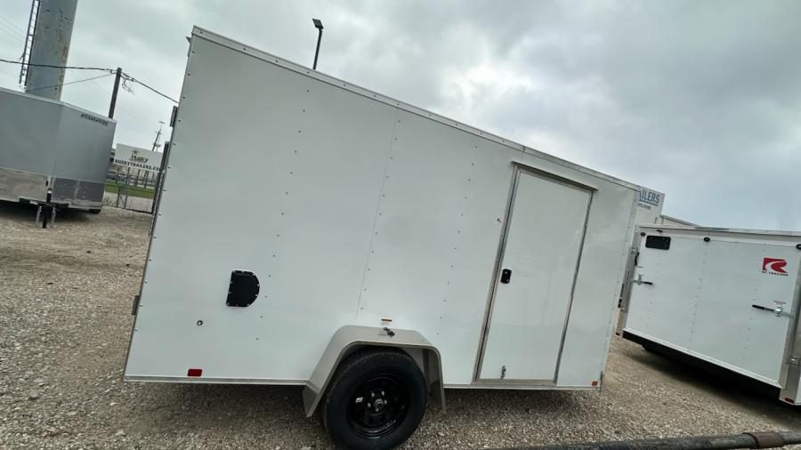 RWT6 RWT 6 x 12 SA FLAT TOP WEDGE ENCLOSED TRAILER BY RC Image 2