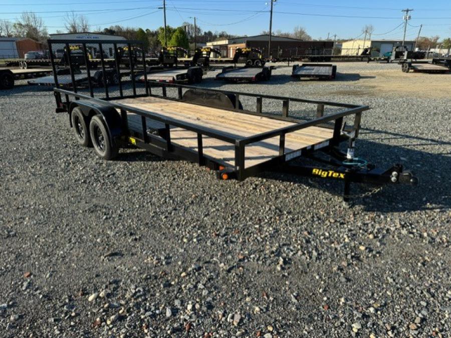 Big Tex 70PI 7K TAND SQ TU UTL 83"X20 2 BRAKES, BLK Image 0
