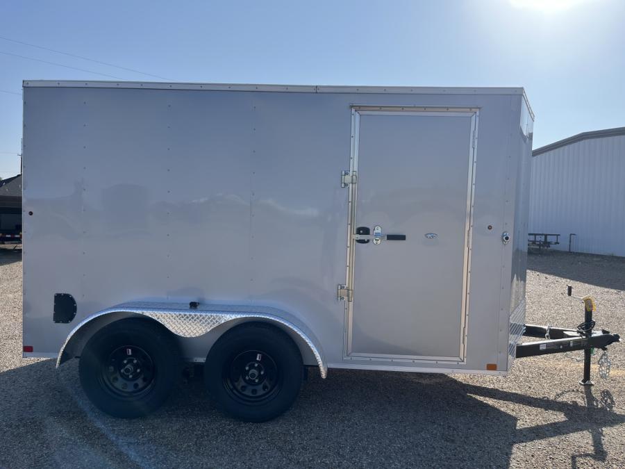 RWT7 7×16 Flat Top Wedge Enclosed Trailer Image 0