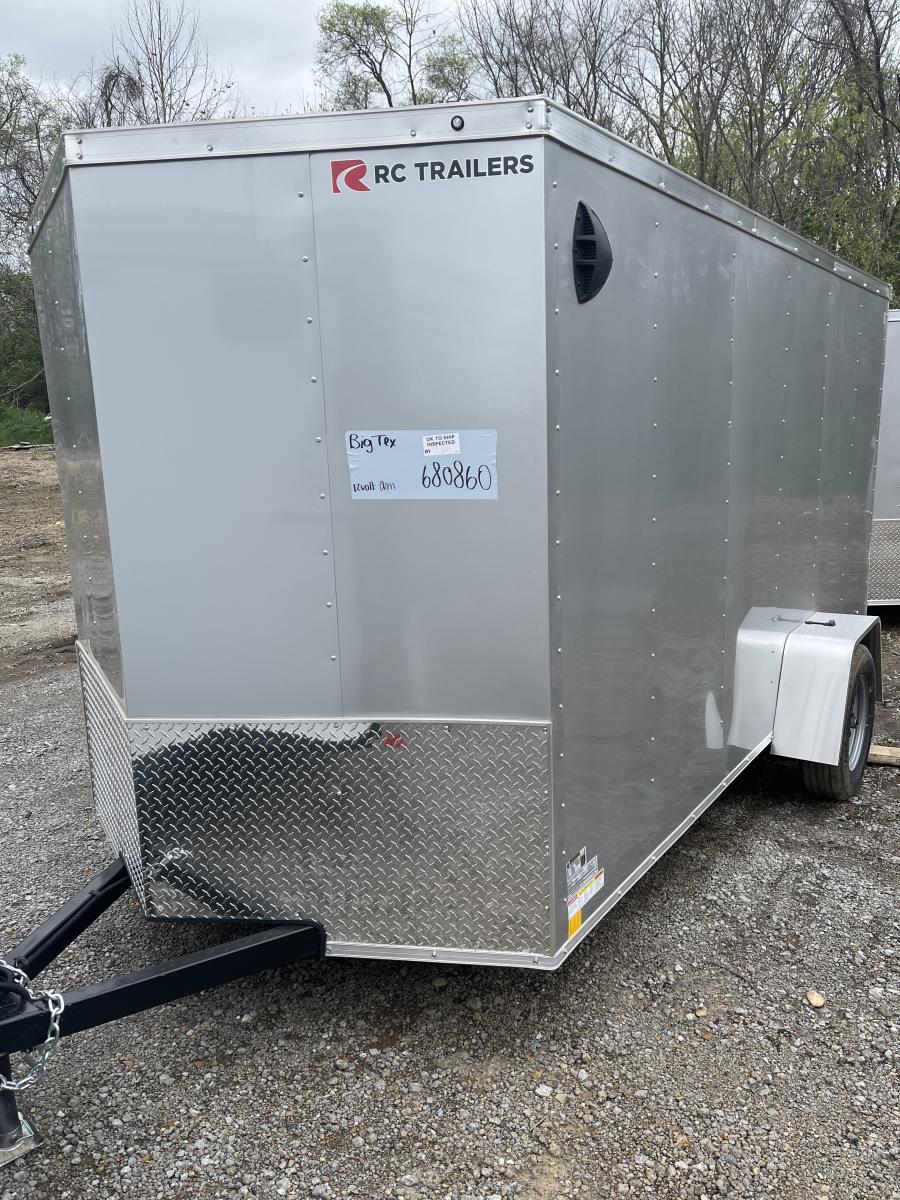 RWT6 RWT 6 x 12 SA FLAT TOP WEDGE ENCLOSED TRAILER BY RC Image 0