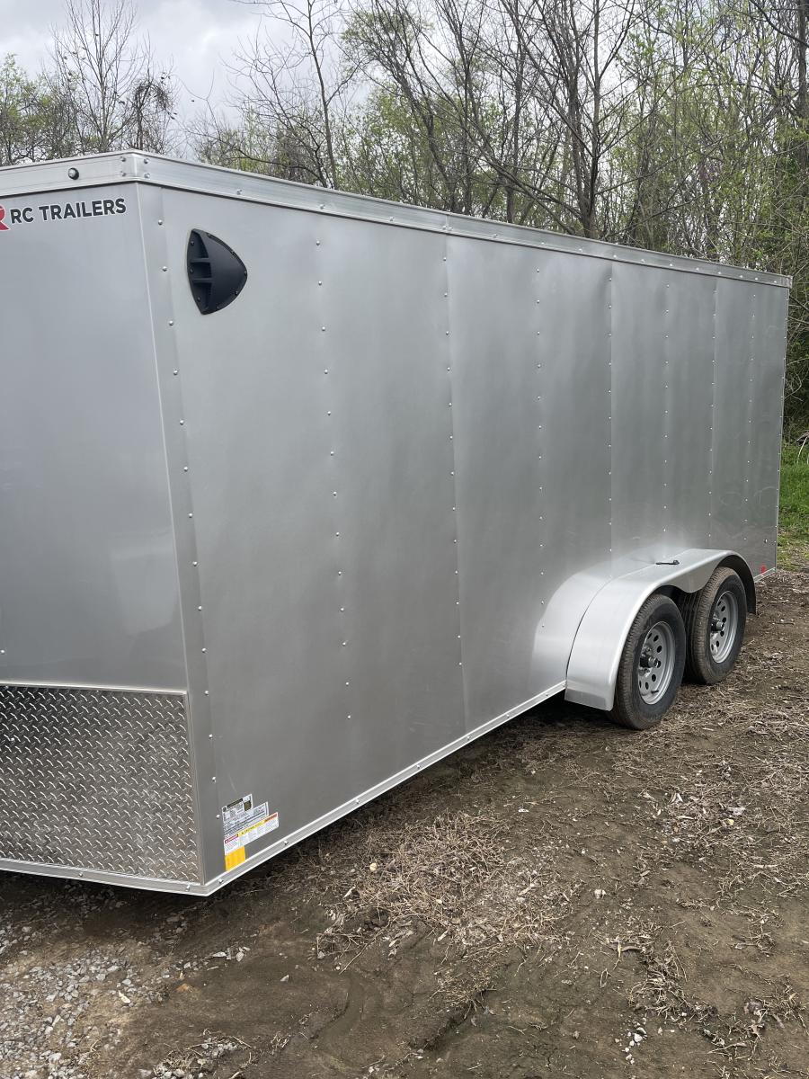 RWT7 RWT 7 x 16 TA FLAT TOP WEDGE ENCLOSED TRAILER BY RC Image 1