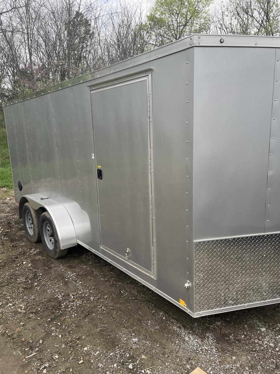 RWT7 RWT 7 x 16 TA FLAT TOP WEDGE ENCLOSED TRAILER BY RC Image 4