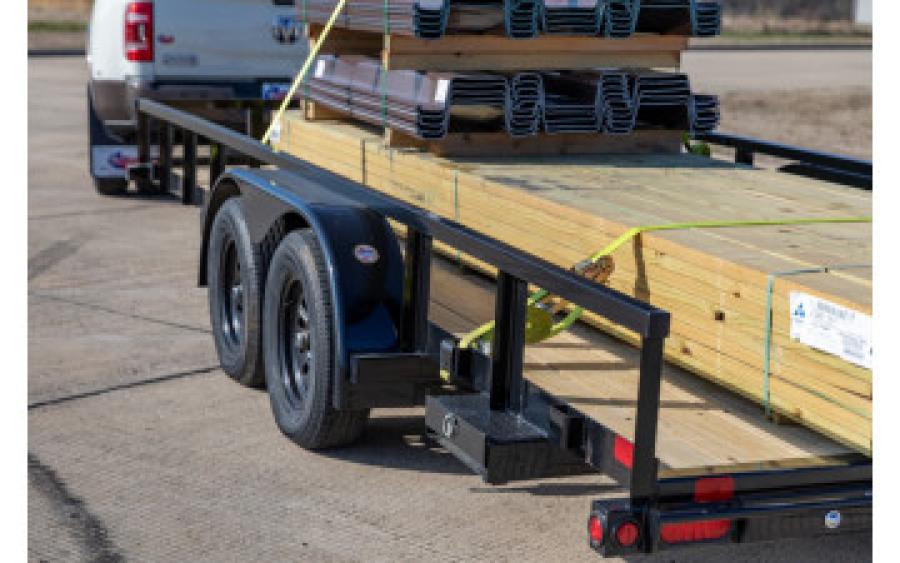 Big Tex 70PI 7K TAND SQ TU UTL 83"x16 2 BRAKES, BLK Image 0