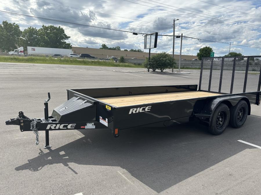RICE TST8 RICE - STEALTH 7K TANDEM AXLE UTILITY 82X16 BLACK - 2B
