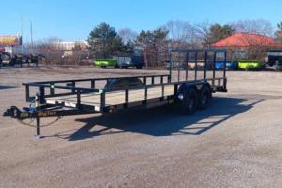 Big Tex 70PI 7K TAND SQ TU UTL 83"x16 2 BRAKES, BLK Image 0
