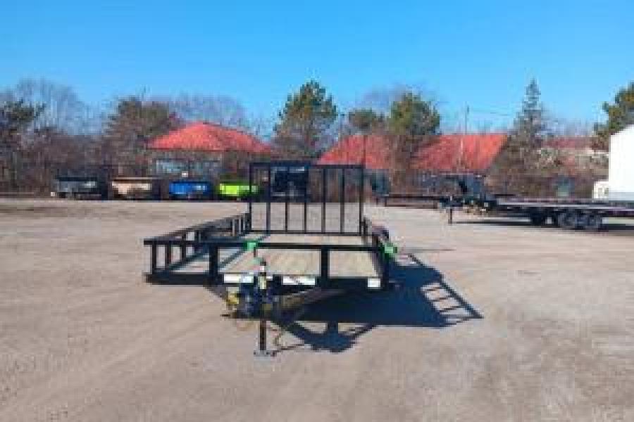 Big Tex 70PI 7K TAND SQ TU UTL 83"x16 2 BRAKES, BLK Image 2