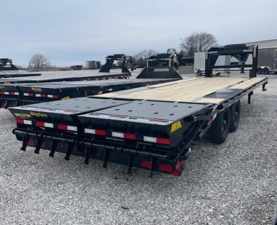 Big Tex 14GN, Gooseneck, 102″ x 25′, 15.9K, Dovetail, Mega Ramps Image 1
