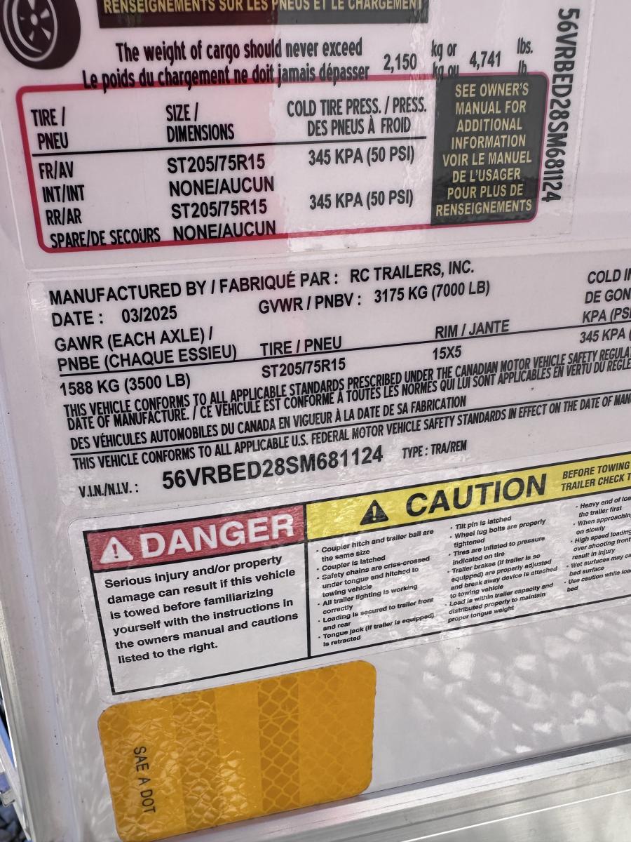 RDLX RDLX 7 x 16 TA FLAT TOP WEDG ENCLOSED TRAILER BY RC Image 0