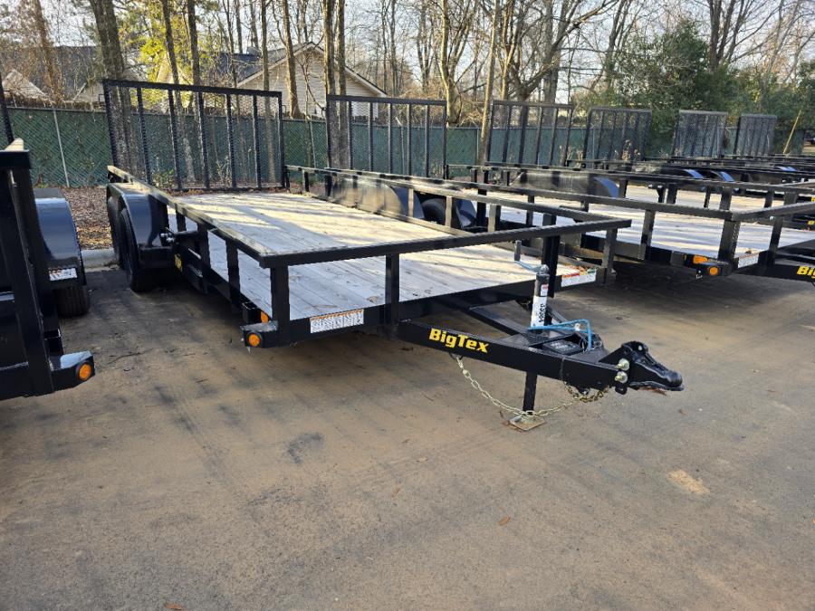 Big Tex 70PI 7K TAND SQ TU UTL 83"x18 2 BRAKES, BLK Image 0