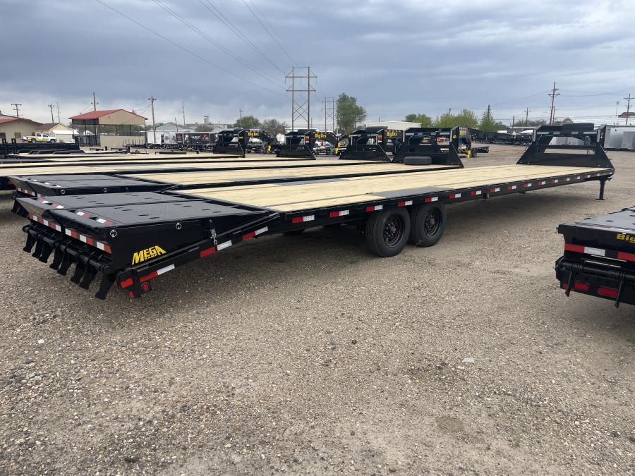 Big Tex 16GN, Gooseneck, 102″ x 40′, 17.5K, Dovetail, Mega Ramps Image 1