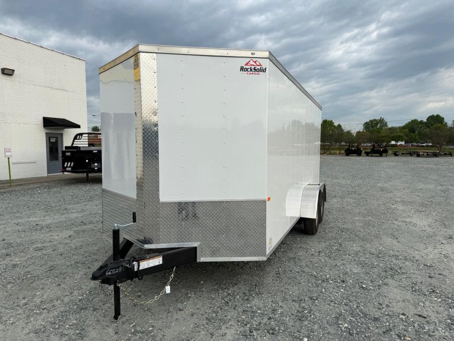 RS71 ENCL 7X16 7K TA WHITE RAMP DOOR 66" HT BY ROCK SOLID Image 1