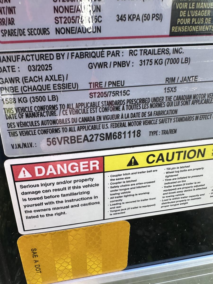 RDLX RDLX 6 x 10 TA FLAT TOP WEDG ENCLOSED TRAILER BY RC Image 0