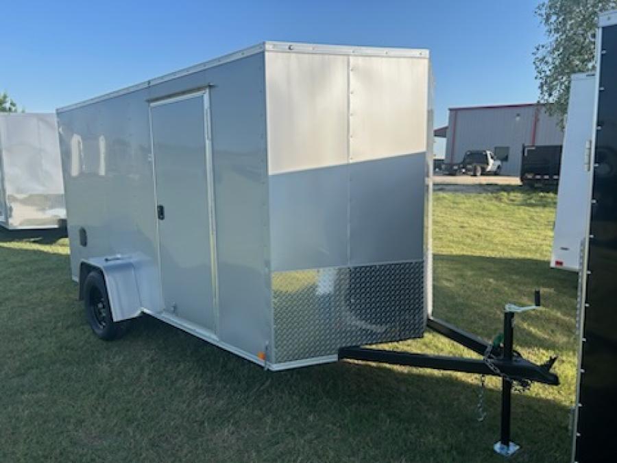 RWT6 RWT 6 x 12 SA FLAT TOP WEDGE ENCLOSED TRAILER BY RC Image 0