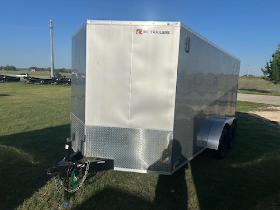 RWT7 RWT 7 x 14 TA FLAT TOP WEDGE ENCLOSED TRAILER BY RC Image 0