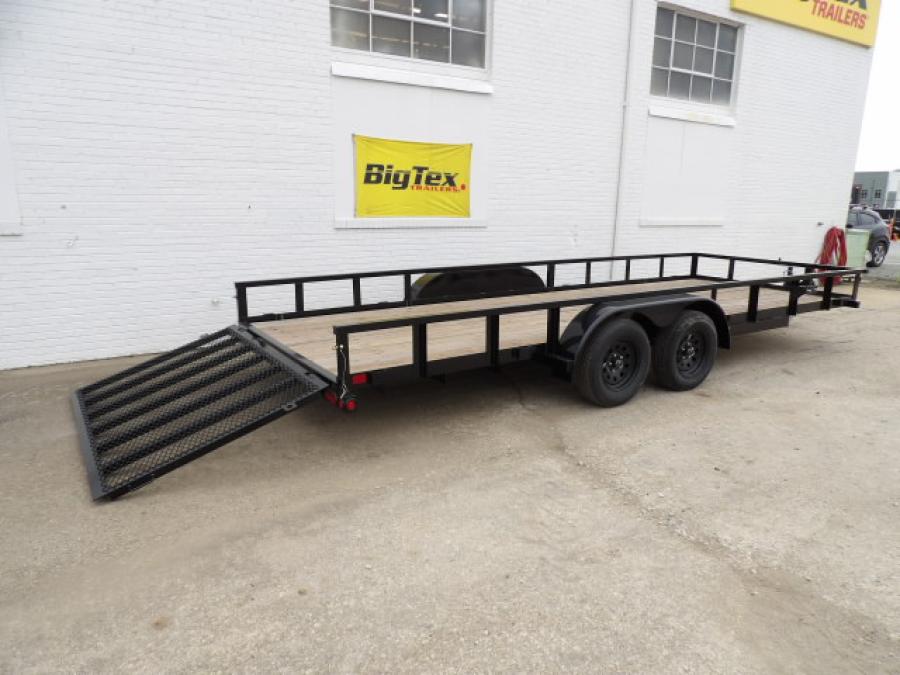 Big Tex 70PI 7K TAND SQ TU UTL 83"x16 2 BRAKES, BLK Image 4