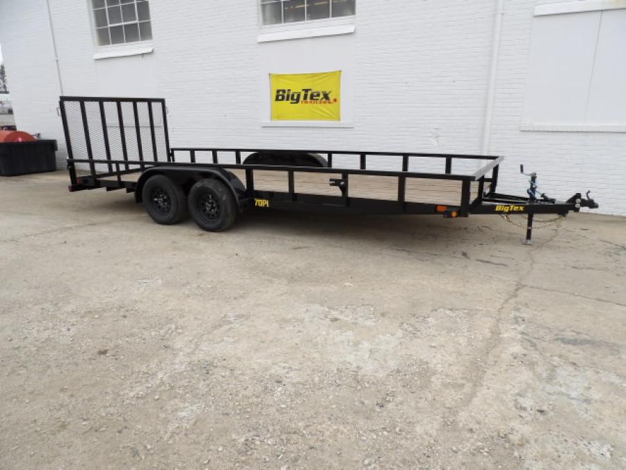 Big Tex 70PI 7K TAND SQ TU UTL 83"x16 2 BRAKES, BLK Image 6