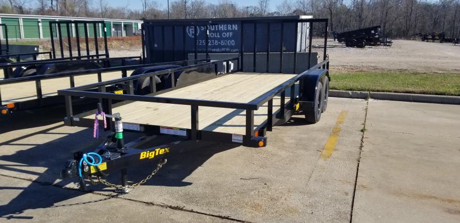 Big Tex 70PI 7K TAND SQ TU UTL 83"X20 2 BRAKES, BLK Image 1