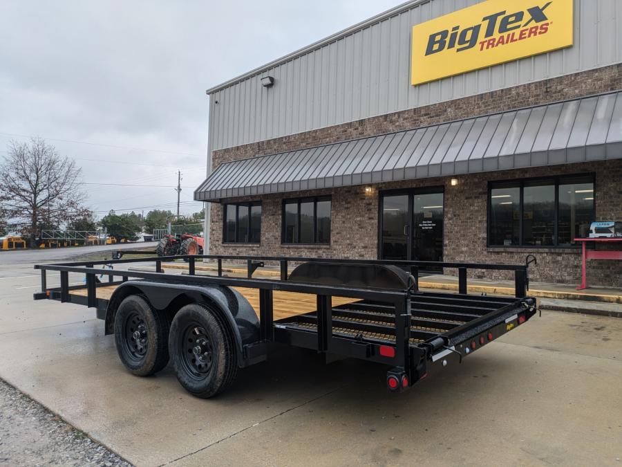 Big Tex 70PI 7K TAND SQ TU UTL 83"x14 2 BRAKES, BLK Image 2