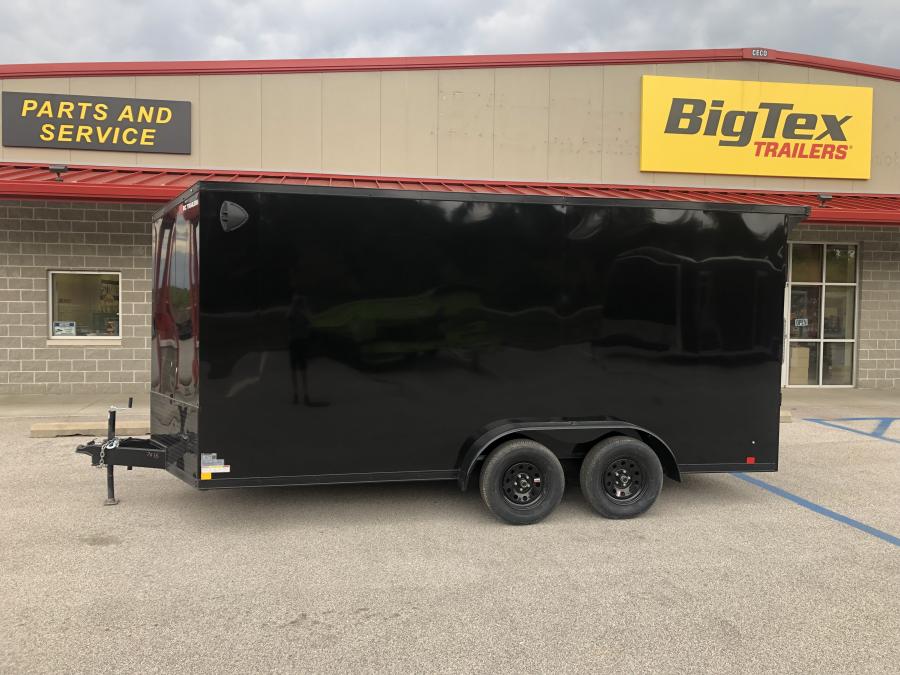RC Trailers RDLX 7x16 tandem-axle wedge enclosed trailer, 7' interior height, ramp door, screwless Image 2