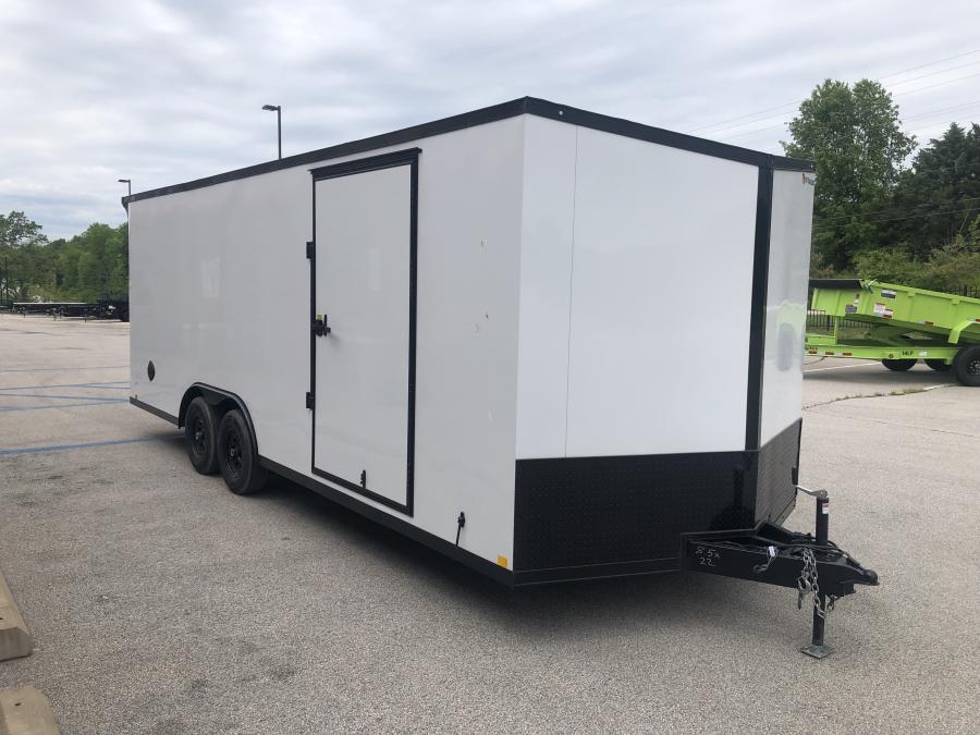 RC Trailers RDLX 8.5x22 tandem-axle wedge enclosed trailer, 7' interior height, ramp door, screwless Image 0