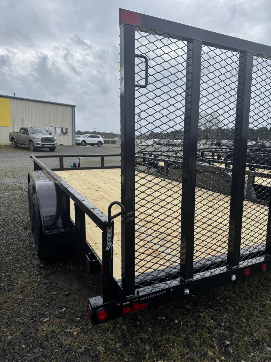 Big Tex 70PI 7K TAND SQ TU UTL 83"x16 2 BRAKES, BLK Image 0