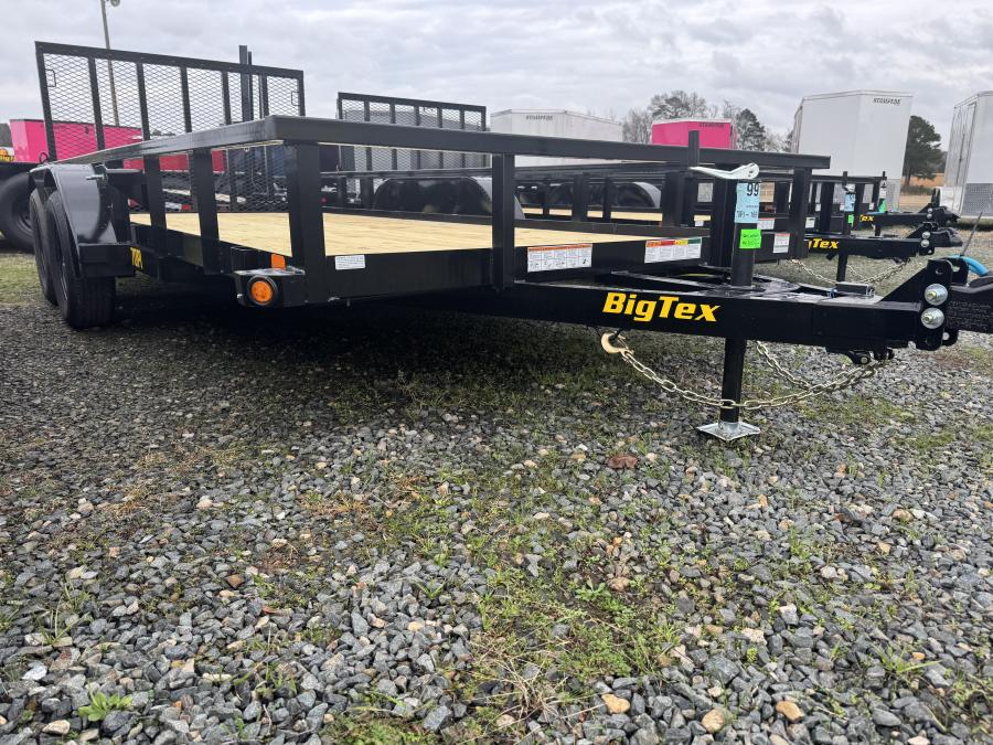 Big Tex 70PI 7K TAND SQ TU UTL 83"x16 2 BRAKES, BLK Image 2