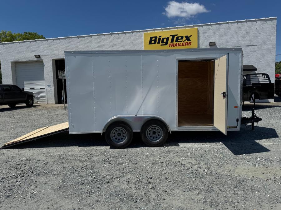 RS71 ENCL 7X14  TA WHITE  RAMP DOOR 66" HT BY ROCK SOLID Image 4