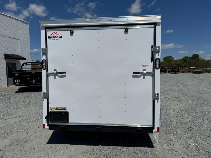 RS71 ENCL 7X14  TA WHITE  RAMP DOOR 66" HT BY ROCK SOLID Image 6