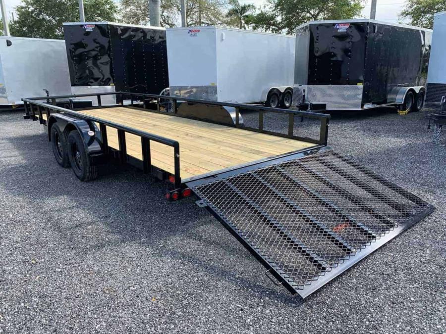 Big Tex 70PI 7K TAND SQ TU UTL 83"x16 BLK Image 0