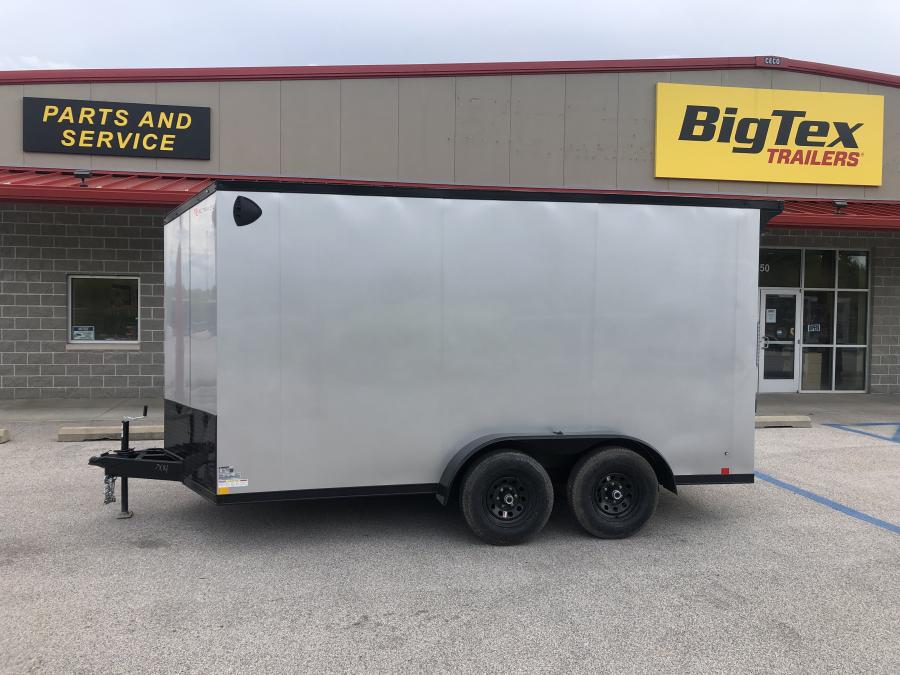 RC Trailers RDLX 7x14 tandem-axle wedge enclosed trailer, 7' interior height, ramp door, screwless Image 2