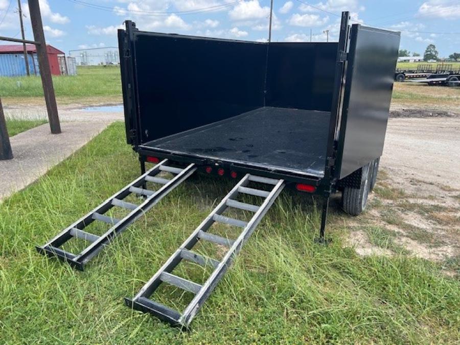 Big Tex 14LX 14K CHANNEL TAND DUMP 83″x12 4 SIDES, BLACK, 6SIR image 4