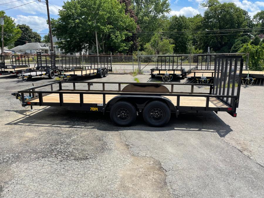 Big Tex 70PI 7K TAND SQ TU UTL 83"x16' Spring Assisted Ramp, LED LTS, Spare Tire Mount, Elec Brakes Image 2