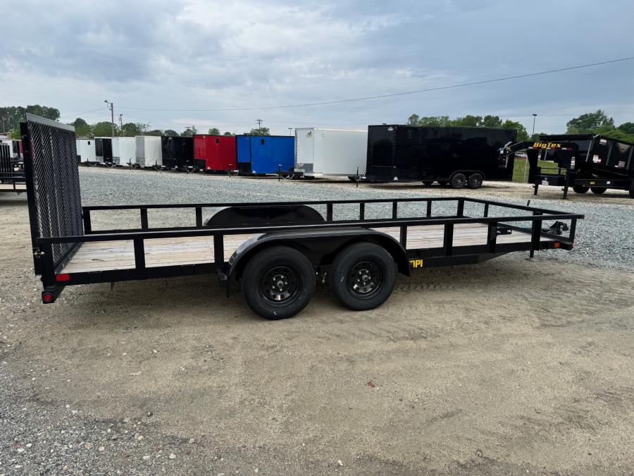 Big Tex 70PI 7K TAND SQ TU UTL 83"x18 2 BRAKES, BLK Image 2