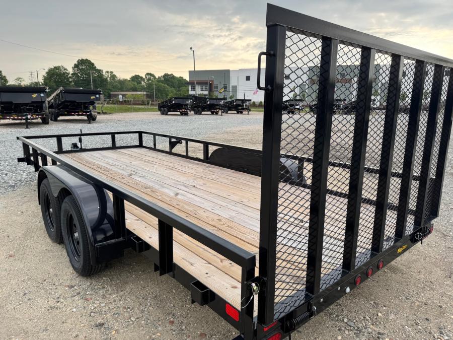 Big Tex 70PI 7K TAND SQ TU UTL 83"x18 2 BRAKES, BLK Image 4