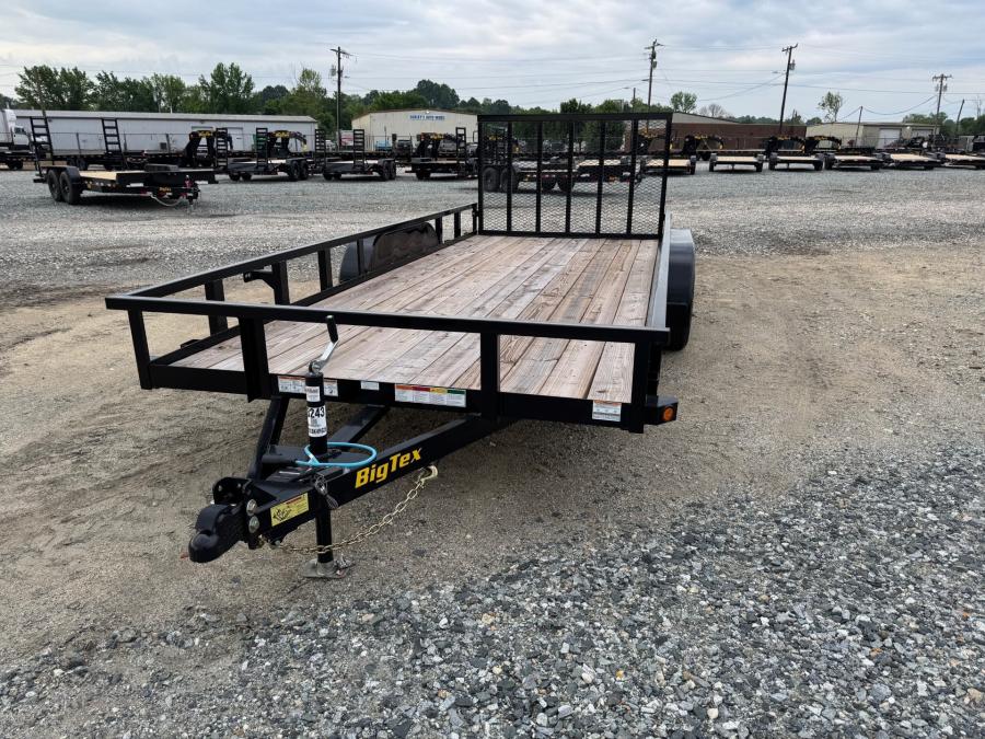 Big Tex 70PI 7K TAND SQ TU UTL 83"x18 2 BRAKES, BLK Image 1