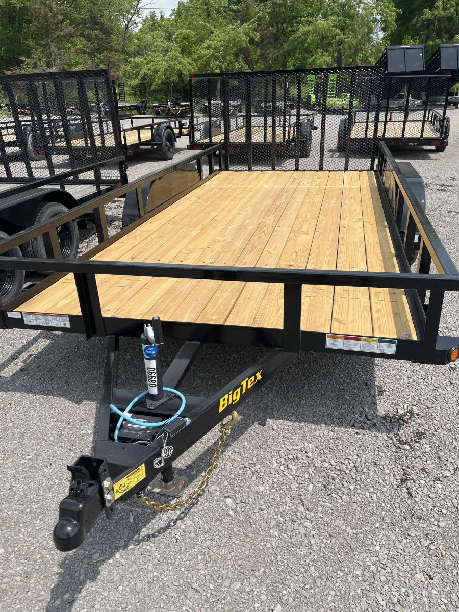 Big Tex 70PI 7K TAND SQ TU UTL 83"x16 2 BRAKES, BLK Image 0
