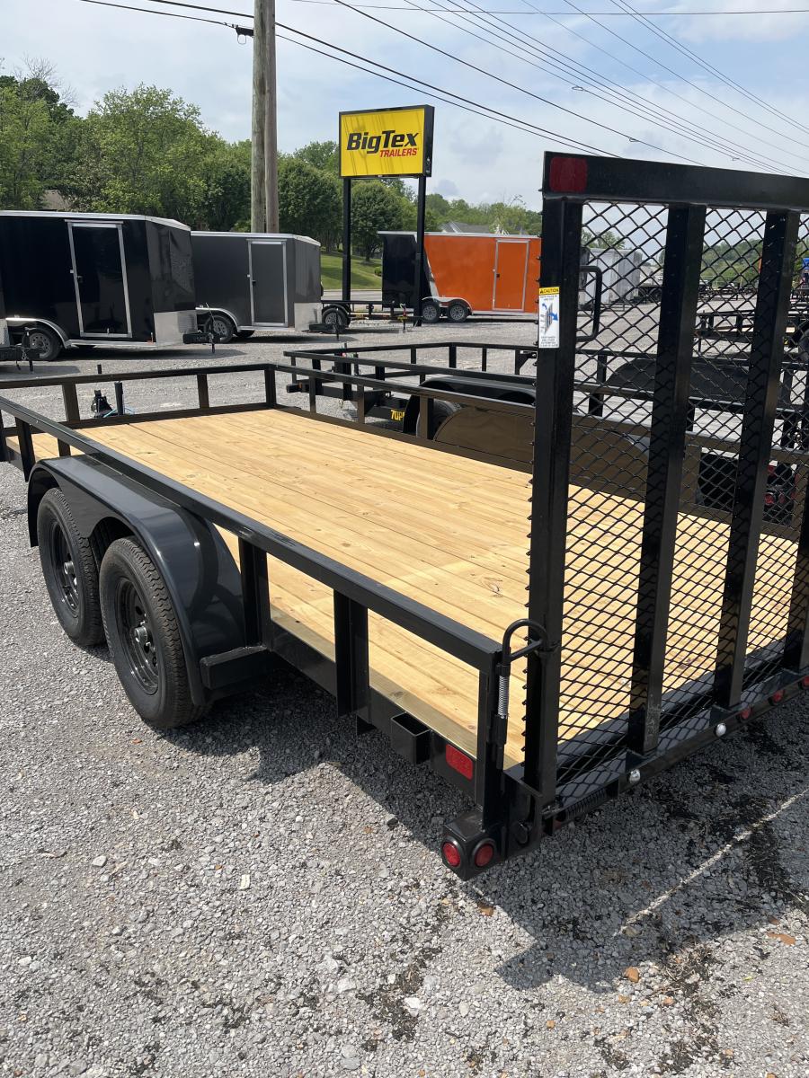 Big Tex 70PI 7K TAND SQ TU UTL 83"x16 2 BRAKES, BLK Image 2