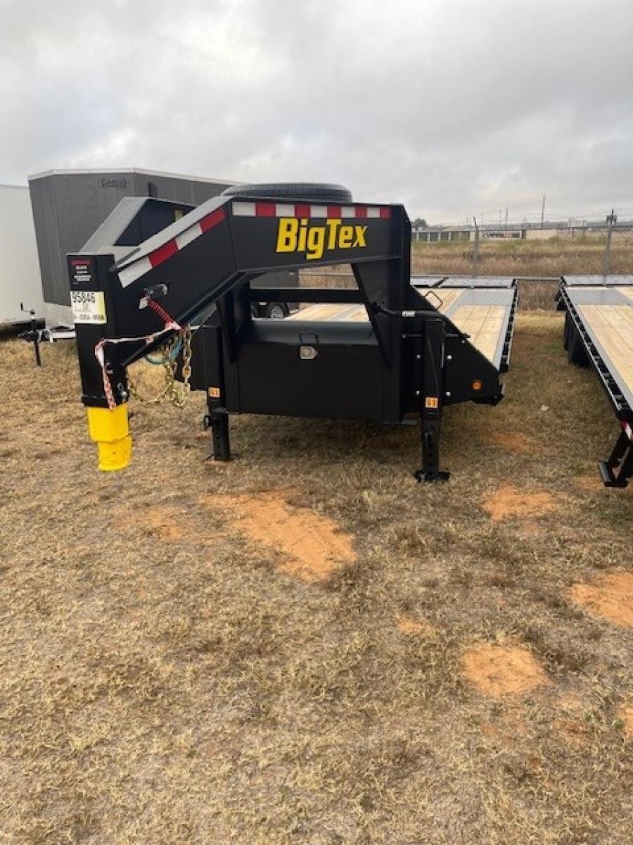 Big Tex 22GN, Gooseneck, 102" x 25', 23.9K, Dovetail, Mega Ramps Image 0