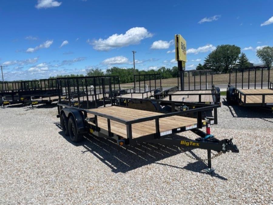 Big Tex 70PI 7K TAND SQ TU UTL 83″X20 2 BRAKES, BLK Image 1