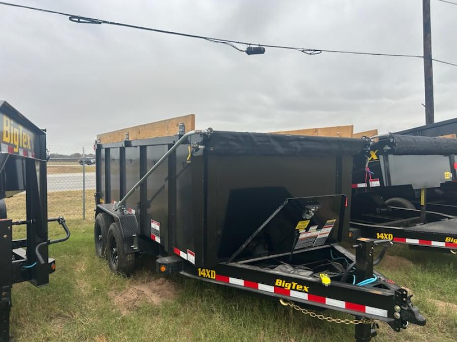 Big Tex 14XD 15.4K TAND XD DUMP 83″x16 6S 4 LADOS ALTOS, NEGRO Imagen 1
