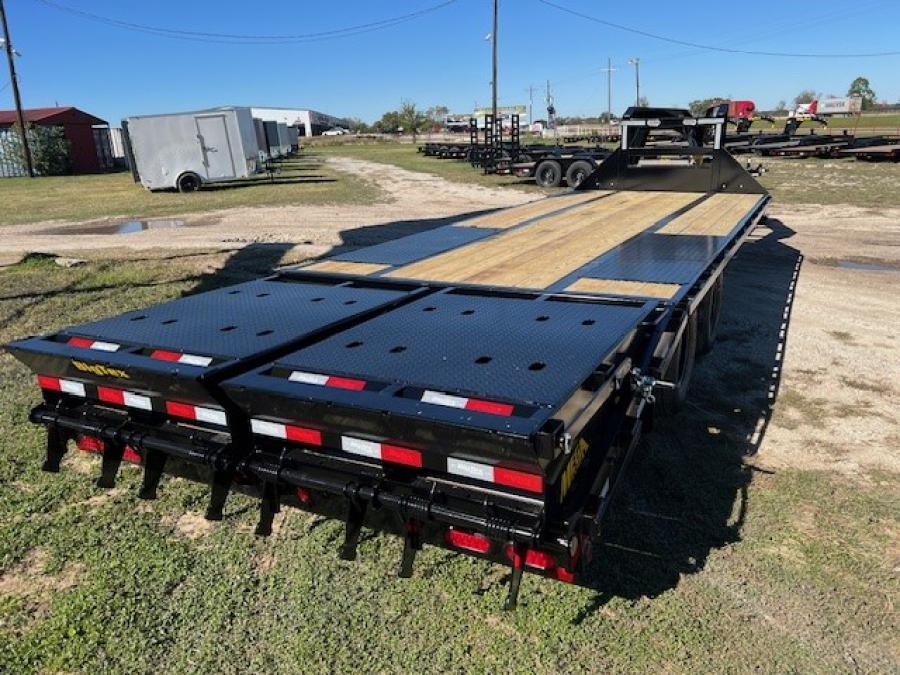 Big Tex 22GN, Gooseneck, 102" x 25', 23.9K, Dovetail, Mega Ramps Image 4