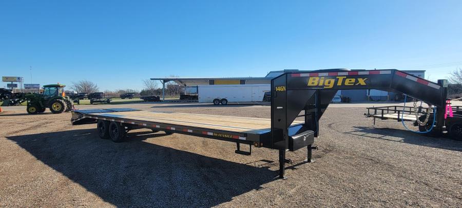 Big Tex 14GN, Gooseneck, 102" x 25', 15.9K, Dovetail, Mega Ramps Image 2