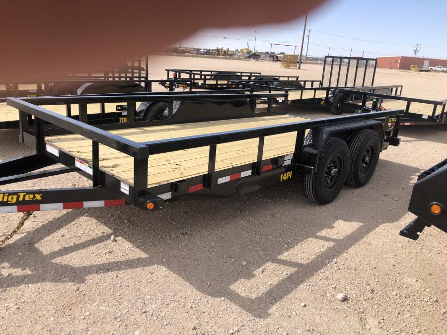 Big Tex 14PI, Utility, 83" x 20', 14K, 5' Stand Up Ramps Image 1