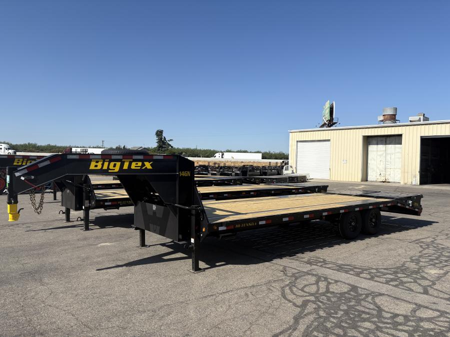 Big Tex 14GN, Gooseneck, 102" x 25', 15.9K, Dovetail, Mega Ramps Image 0