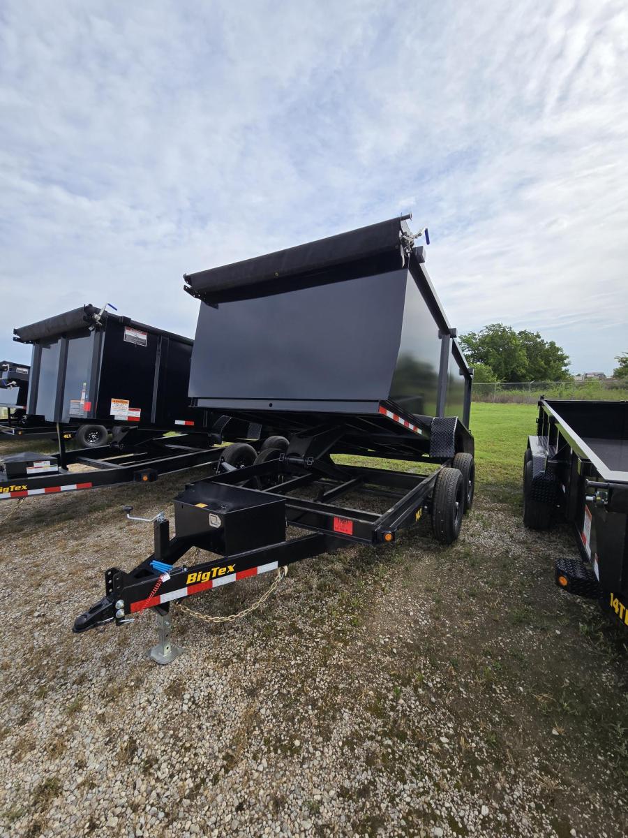 Big Tex 14LX 14K CHANNEL TAND DUMP 83"x12 4 SIDES, BLACK, 6SIR Image 0
