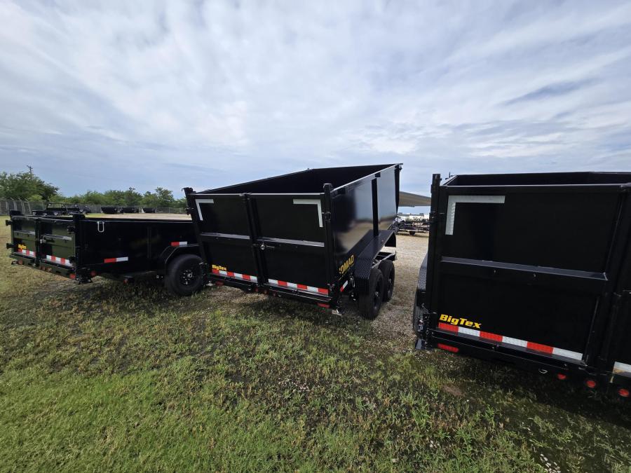 Big Tex 14LX 14K CHANNEL TAND DUMP 83"x12 4 SIDES, BLACK, 6SIR Image 1