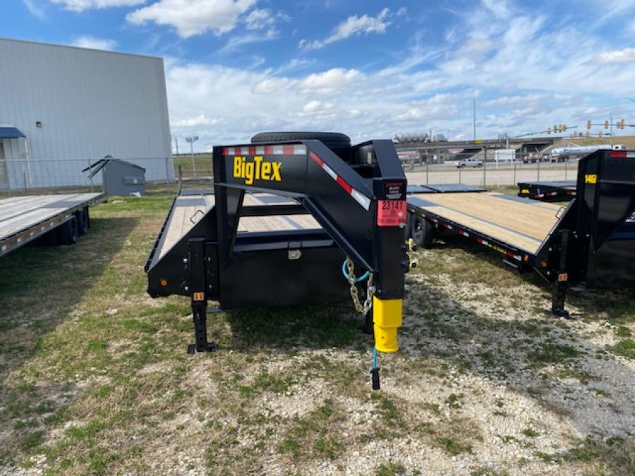 Big Tex 22GN, Gooseneck, 102" x 25', 23.9K, Dovetail, Mega Ramps Image 0