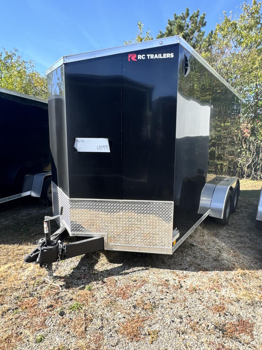 RDLX RDLX 7 x 14 TA FLAT TOP WEDGE ENCLOSED TRAILER BY RC Image 0