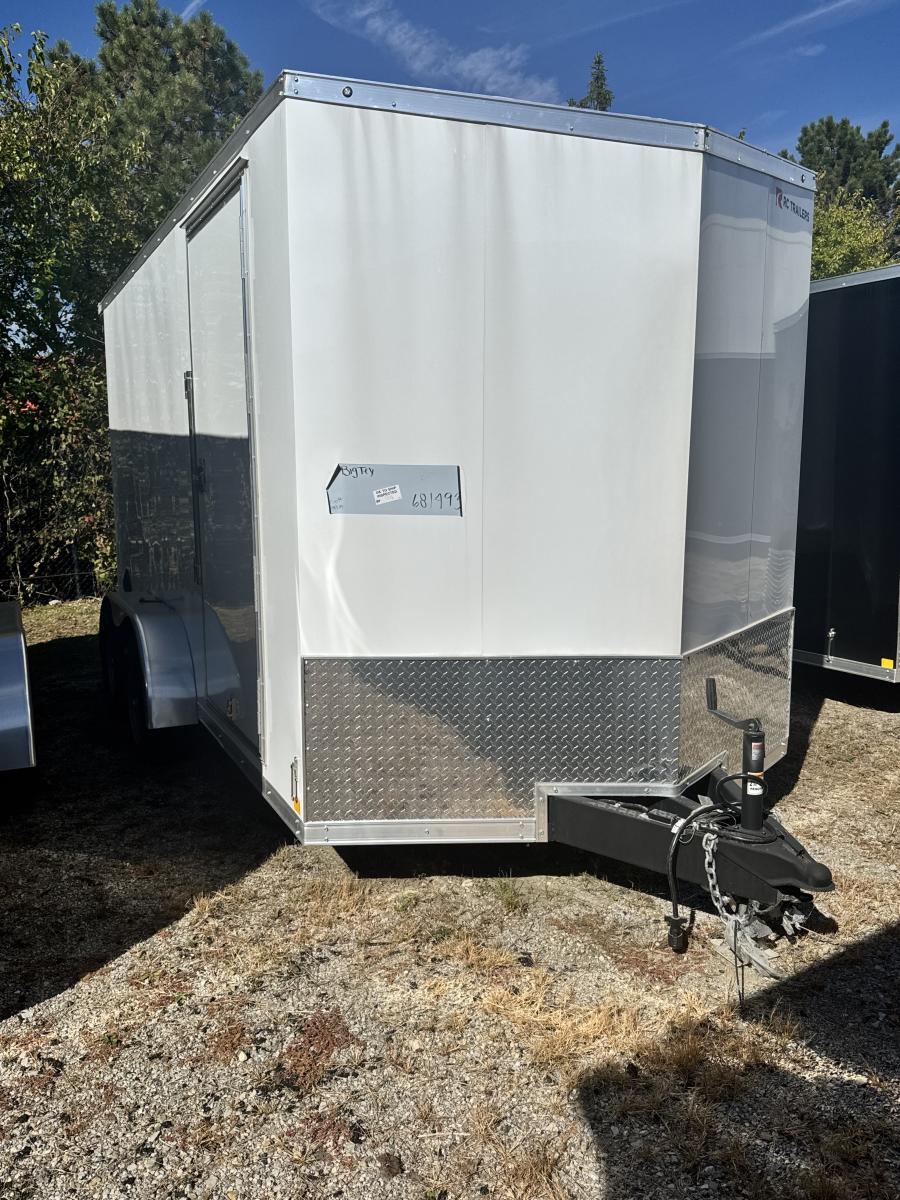 RDLX RDLX 7 x 14 TA FLAT TOP WEDGE ENCLOSED TRAILER BY RC Image 0