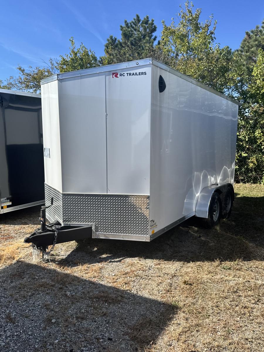 RDLX RDLX 7 x 14 TA FLAT TOP WEDGE ENCLOSED TRAILER BY RC Image 1
